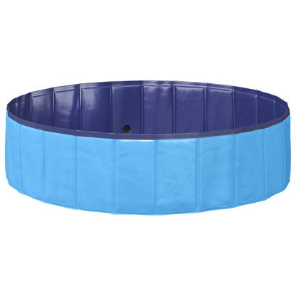 Children Swimming Pool Folding Blue Ø 120 x 30 cm
