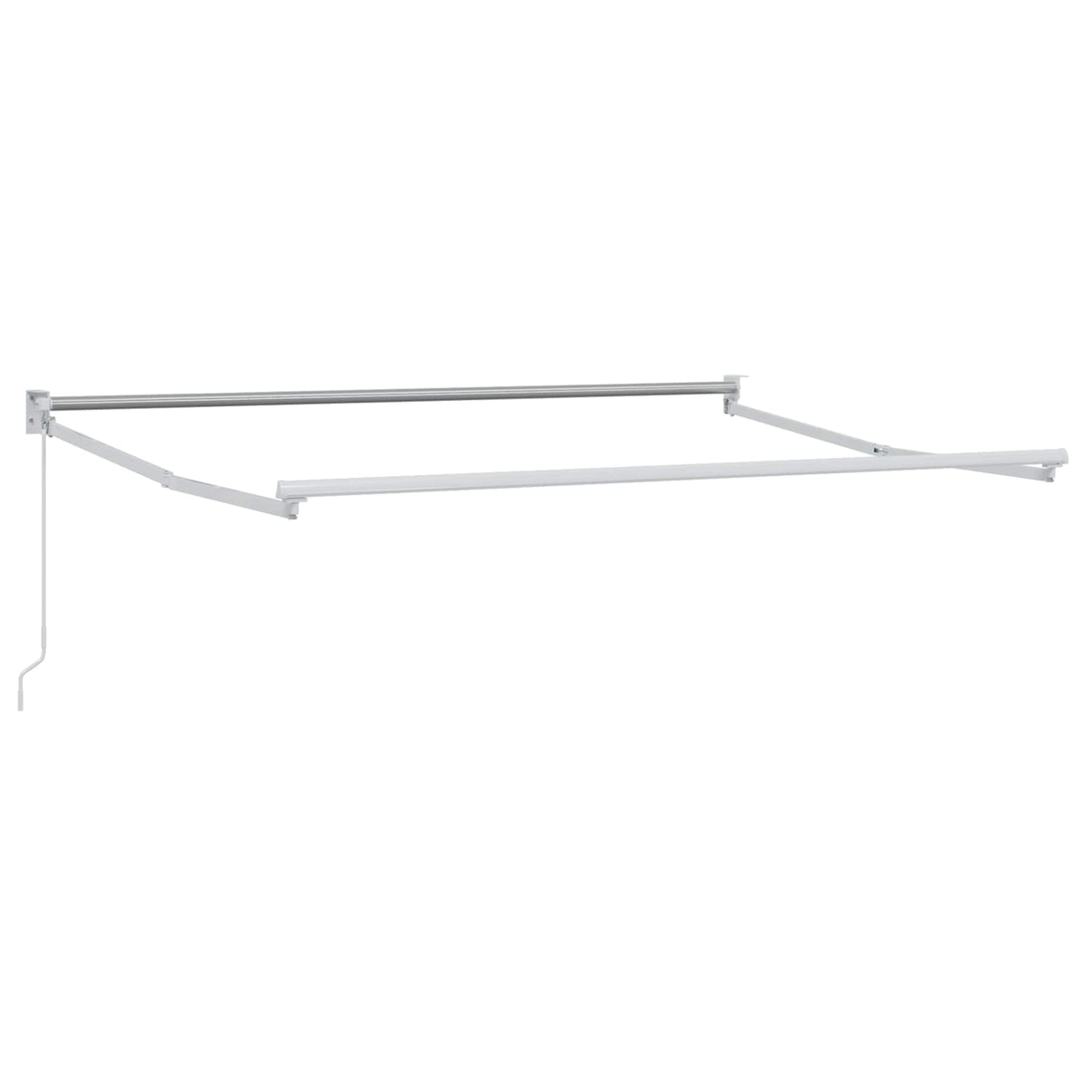 Retractable Awning Yellow and White 3.5 x 2 m