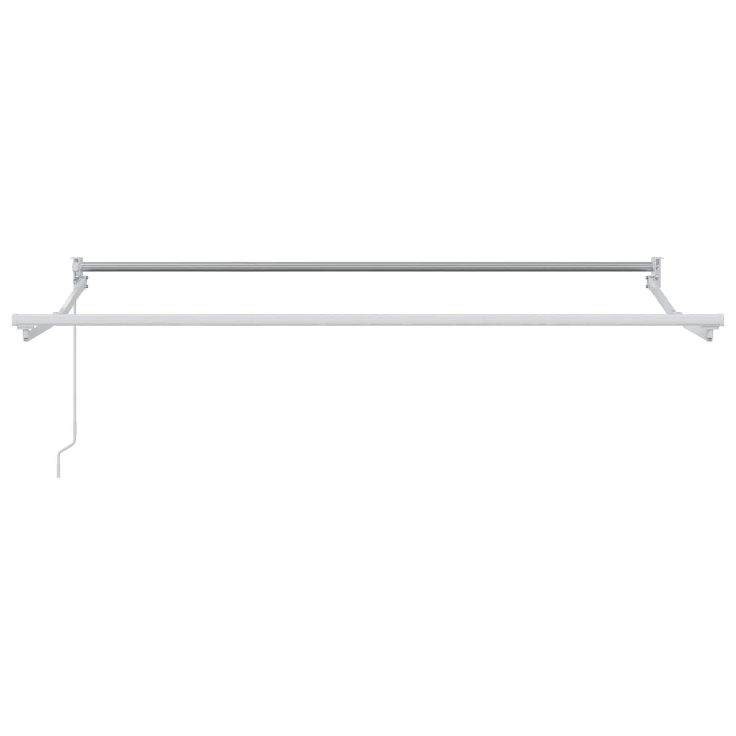 Retractable Awning Yellow and White 3.5 x 2 m
