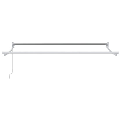 Retractable Awning Yellow and White 3.5 x 2 m