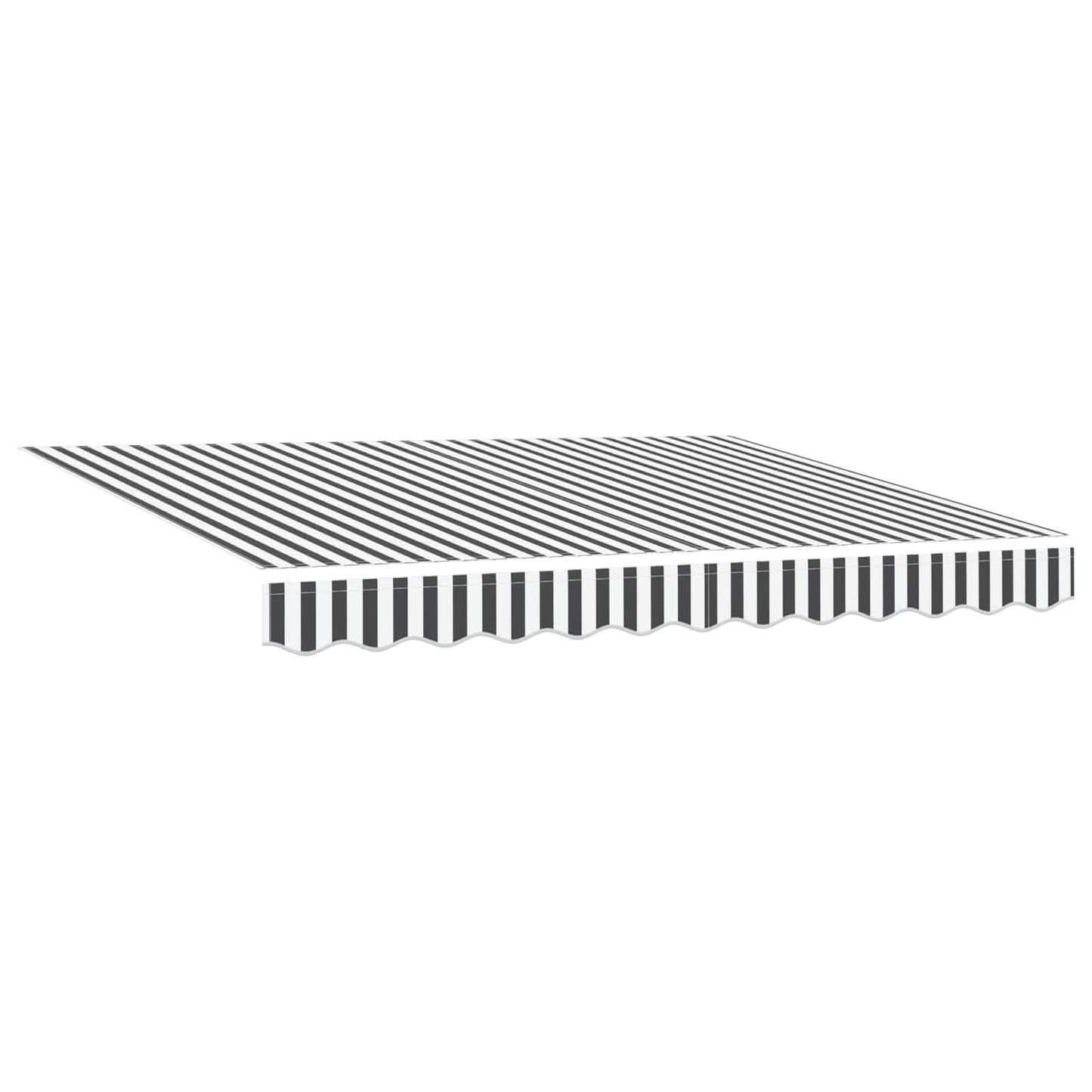 Retractable Awning Anthracite and White 3.5 x 2 m