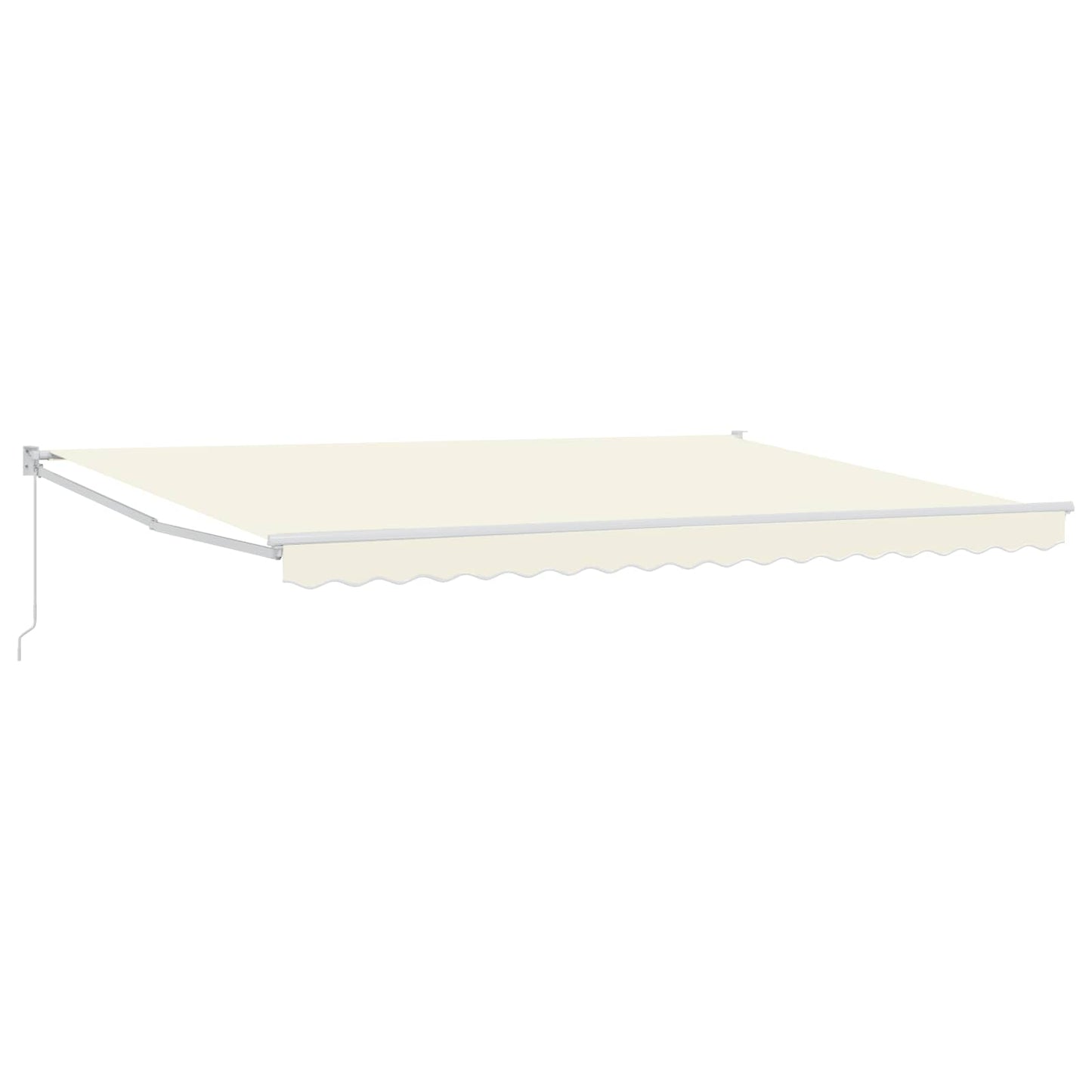 Retractable Awning Cream 4 x 2 m Polyester and Aluminium