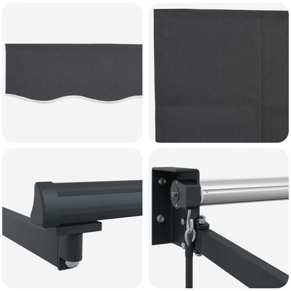 Retractable Awning Anthracite 2.5 x 2 m