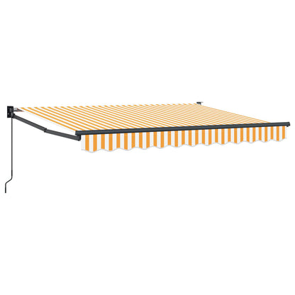 Retractable Awning Yellow and white 3 x 2 m