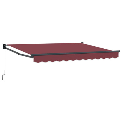 Retractable Awning Burgundy 3.5 x 2 m