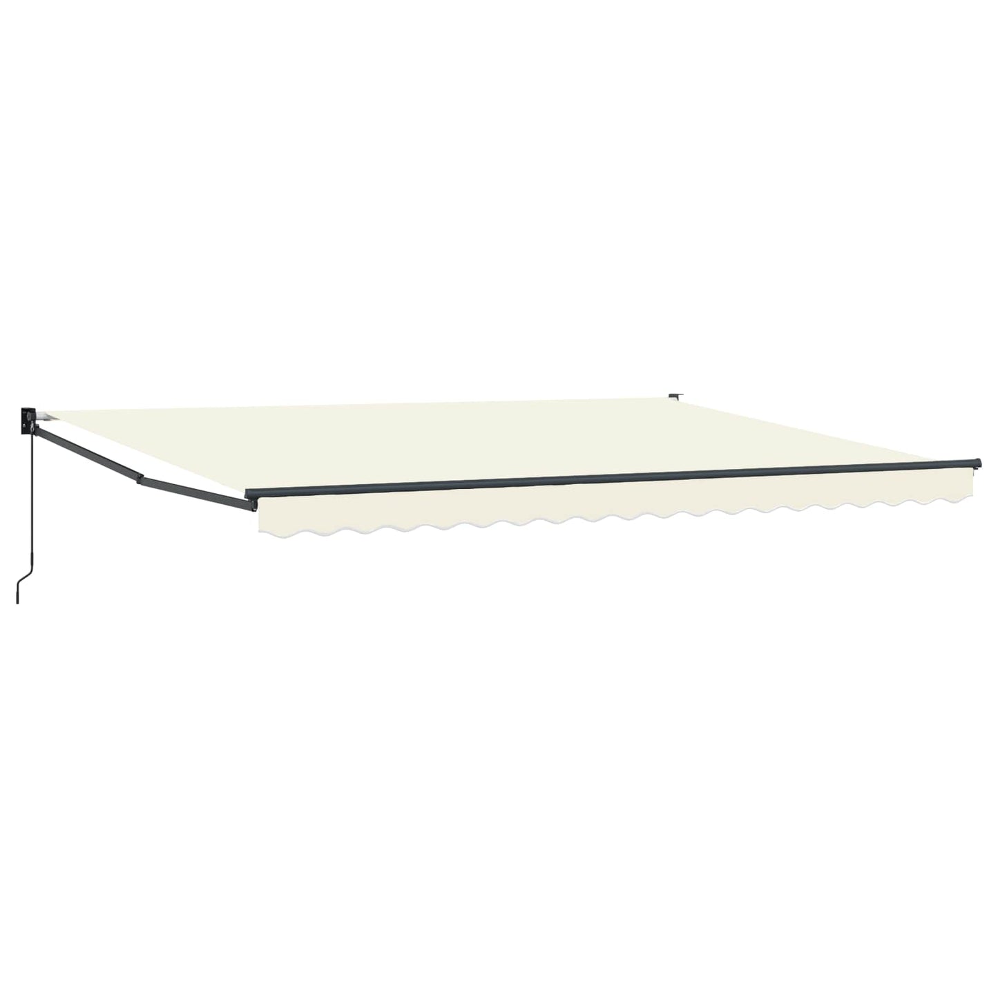 Retractable Awning Cream 4 x 2 m Polyester and Aluminium