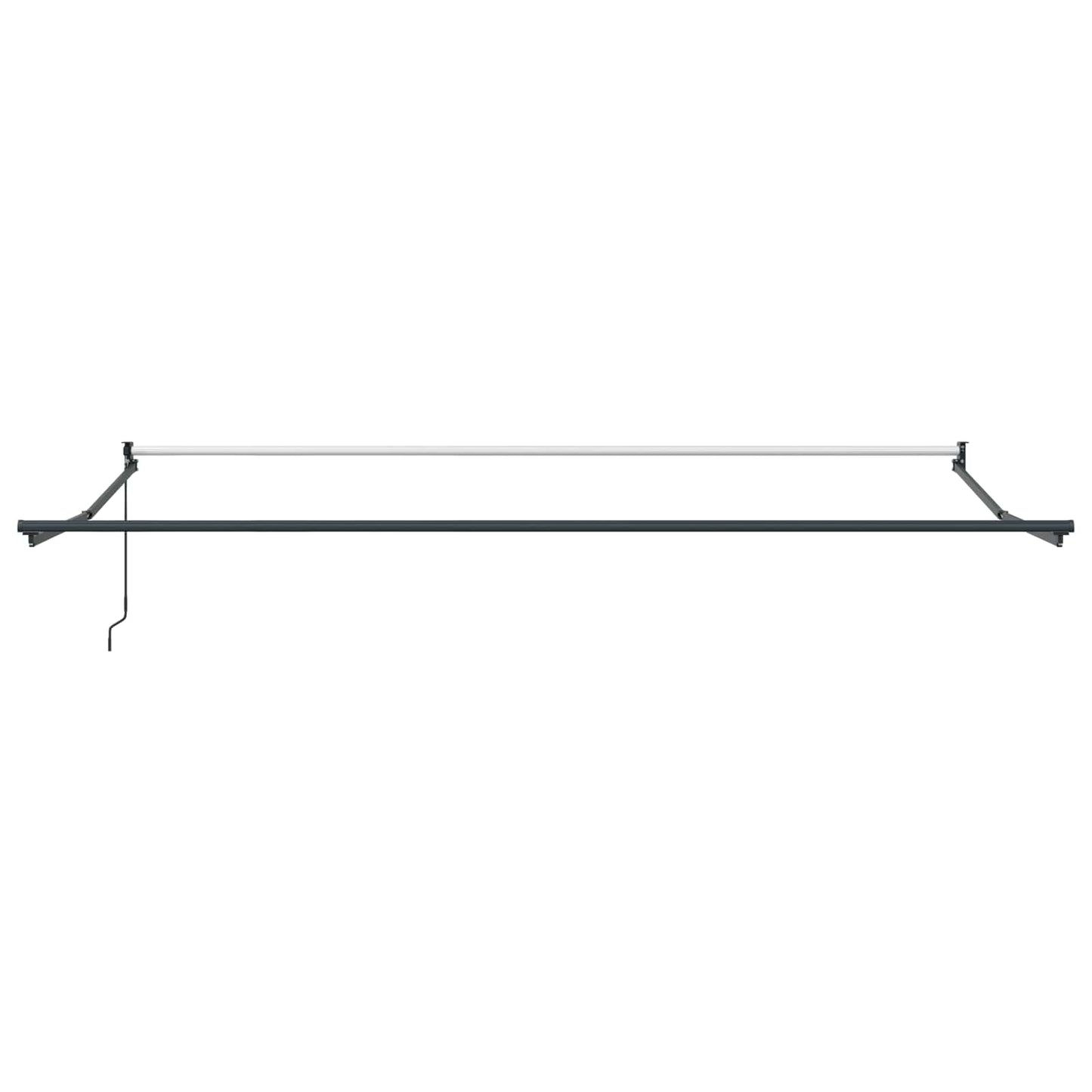 Retractable Awning Green and White 4 x 2 m