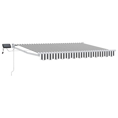 Manual Retractable Awning with LEDs 3 x 2 m