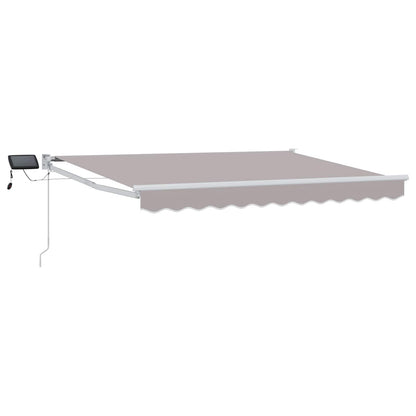Manual Retractable Awning with LEDs 3 x 2.5 m