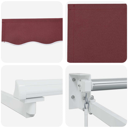 Manual Retractable Awning with LEDs 3.5 x 2.5 m