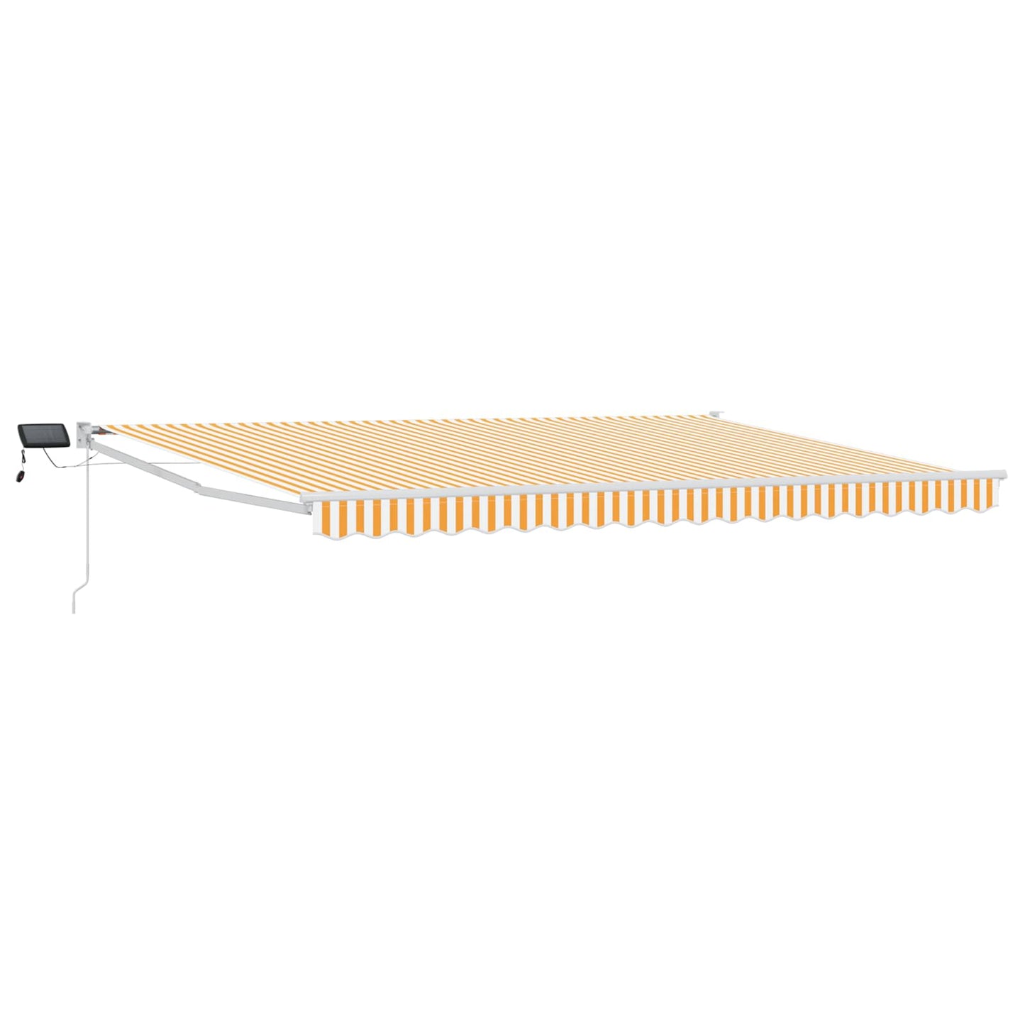 Manual Retractable Awning with LEDs Yellow and White 4 x 3 m