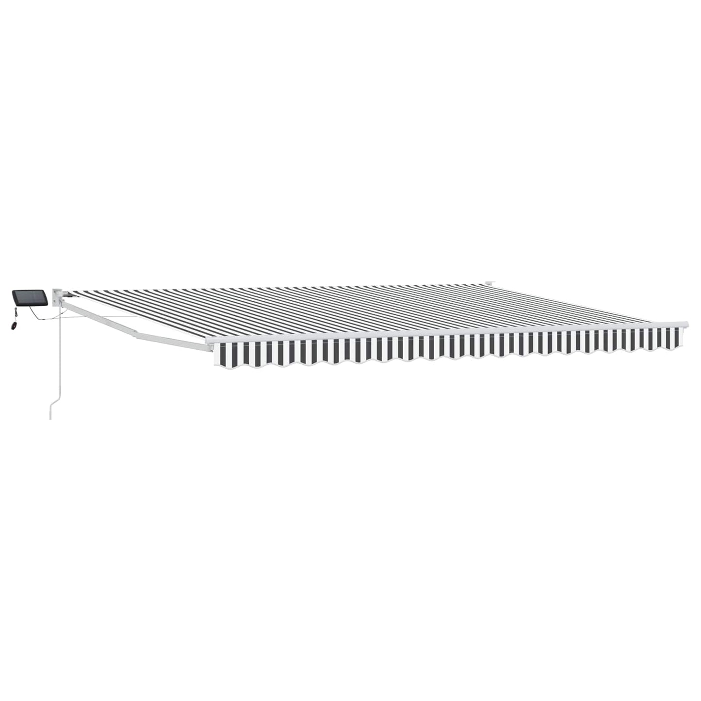 Manual Retractable Awning with LEDs 4.5 x 3 m