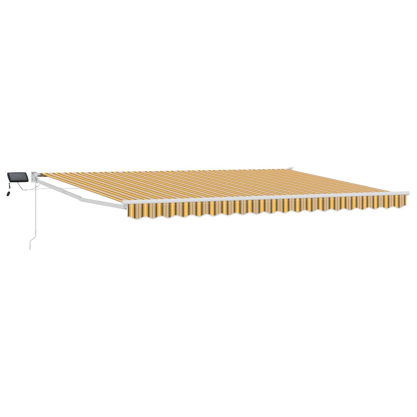 Manual Retractable Awning with LEDs 4.5 x 3 m