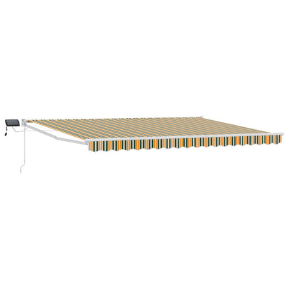 Manual Retractable Awning with LEDs 5 x 3 m