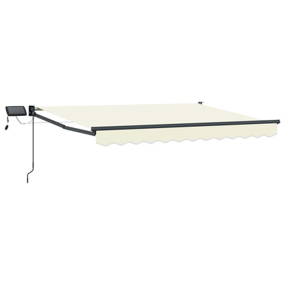 Manual Retractable Awning with LEDs 3 x 2 m