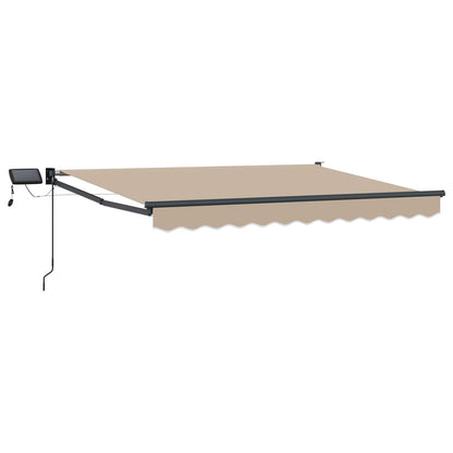 Manual Retractable Awning with LEDs 3.5 x 2 m