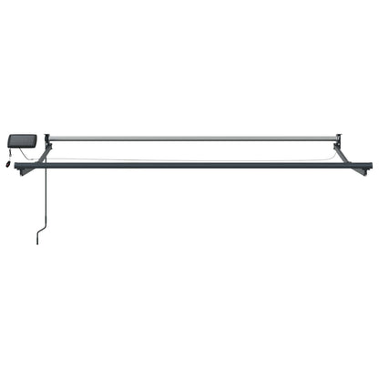 Manual Retractable Awning with LEDs 3.5 x 2 m