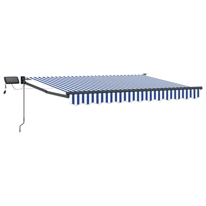 Manual Retractable Awning with LEDs 3 x 2.5 m