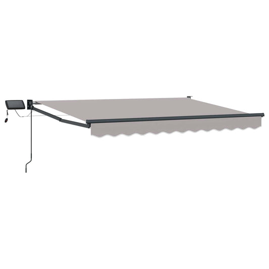 Manual Retractable Awning with LEDs 3 x 2.5 m