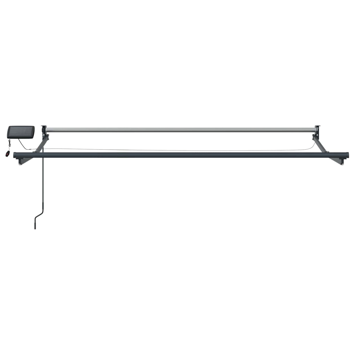 Manual Retractable Awning with LEDs 3 x 2.5 m