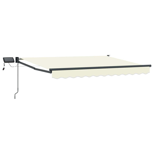 Manual Retractable Awning with LEDs 3.5 x 2.5 m