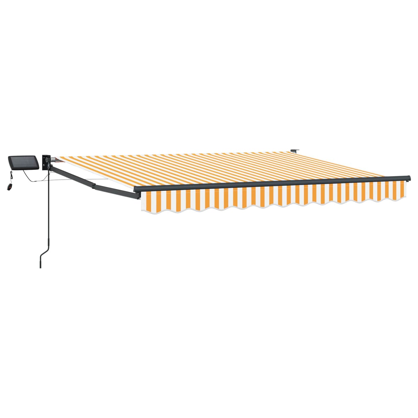 Manual Retractable Awning with LEDs 3.5 x 2.5 m