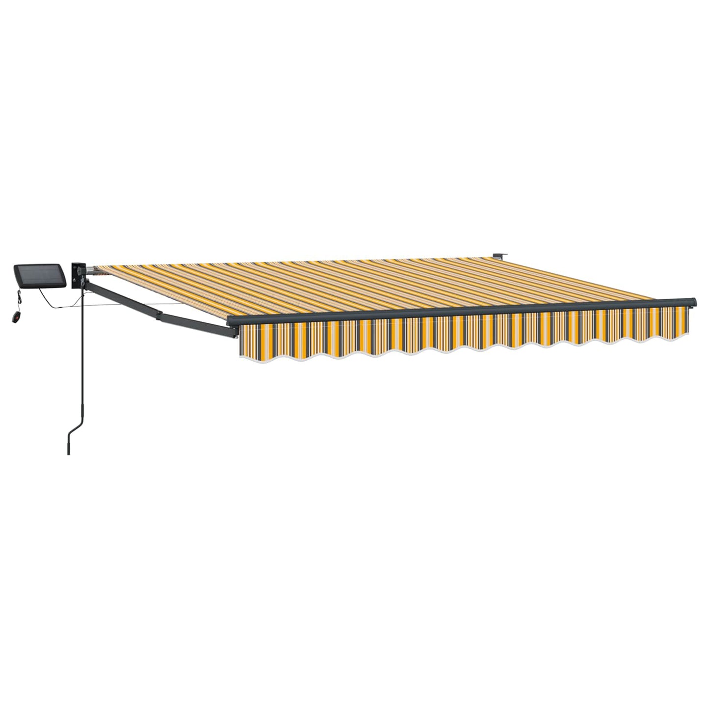 Manual Retractable Awning with LEDs 3.5 x 2.5 m