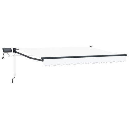 Manual Retractable Awning with LEDs 3.5 x 2.5 m