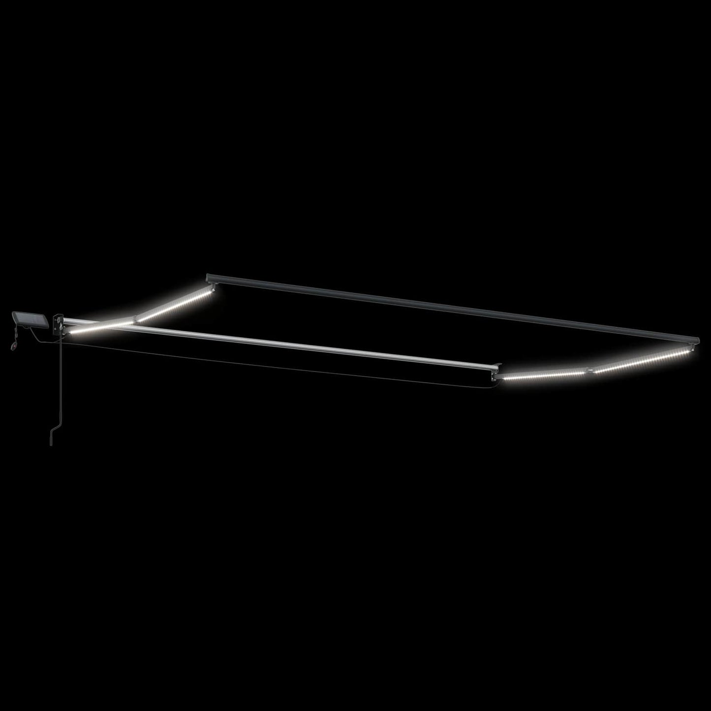 Manual Retractable Awning with LEDs 4 x 3 m
