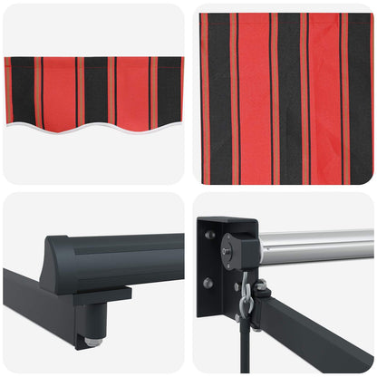 Manual Retractable Awning with LEDs 4 x 3 m