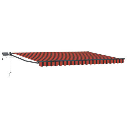 Manual Retractable Awning with LEDs 4 x 3 m