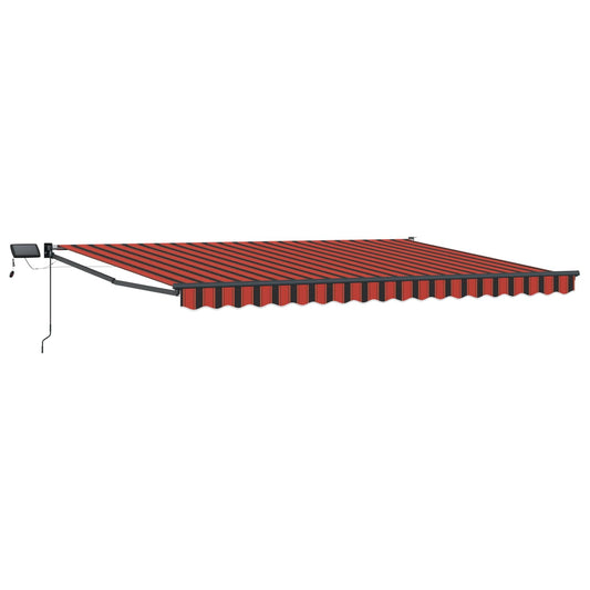 Manual Retractable Awning with LEDs 4 x 3 m