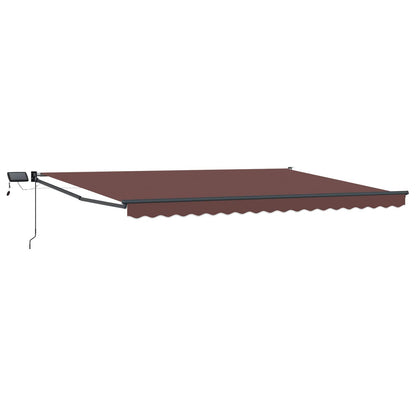 Manual Retractable Awning with LEDs 4 x 3 m