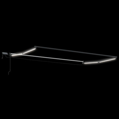 Manual Retractable Awning with LEDs 4 x 3 m