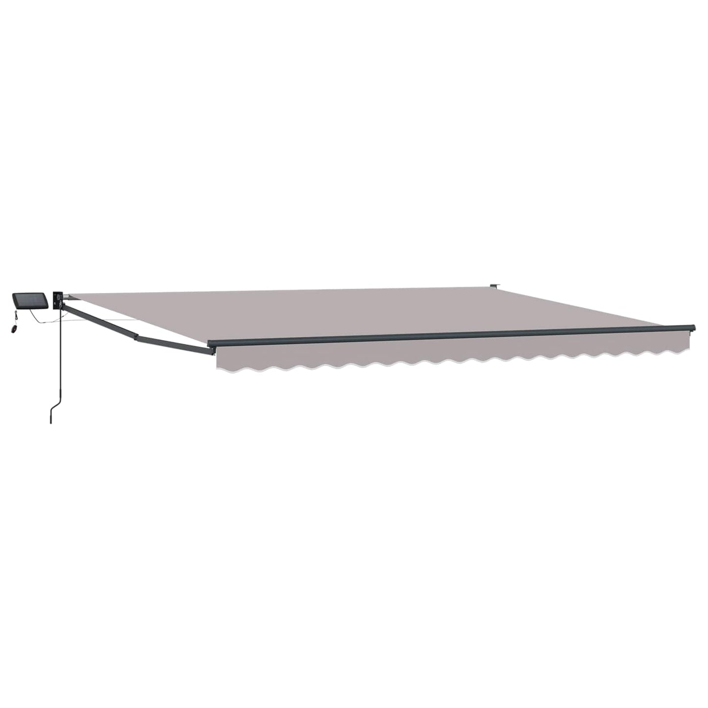 Manual Retractable Awning with LEDs 4.5 x 3 m