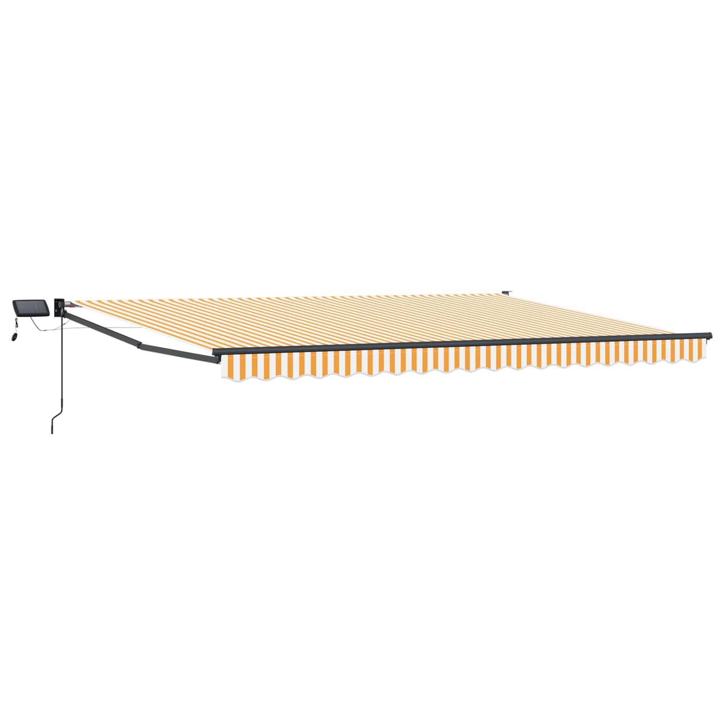 Manual Retractable Awning with LEDs 5 x 3 m