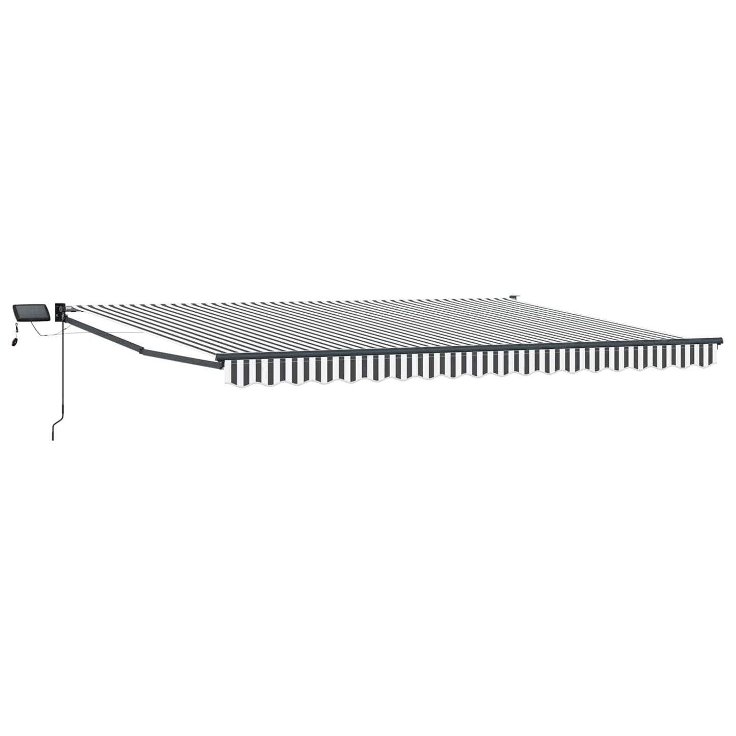 Manual Retractable Awning with LEDs 5 x 3 m