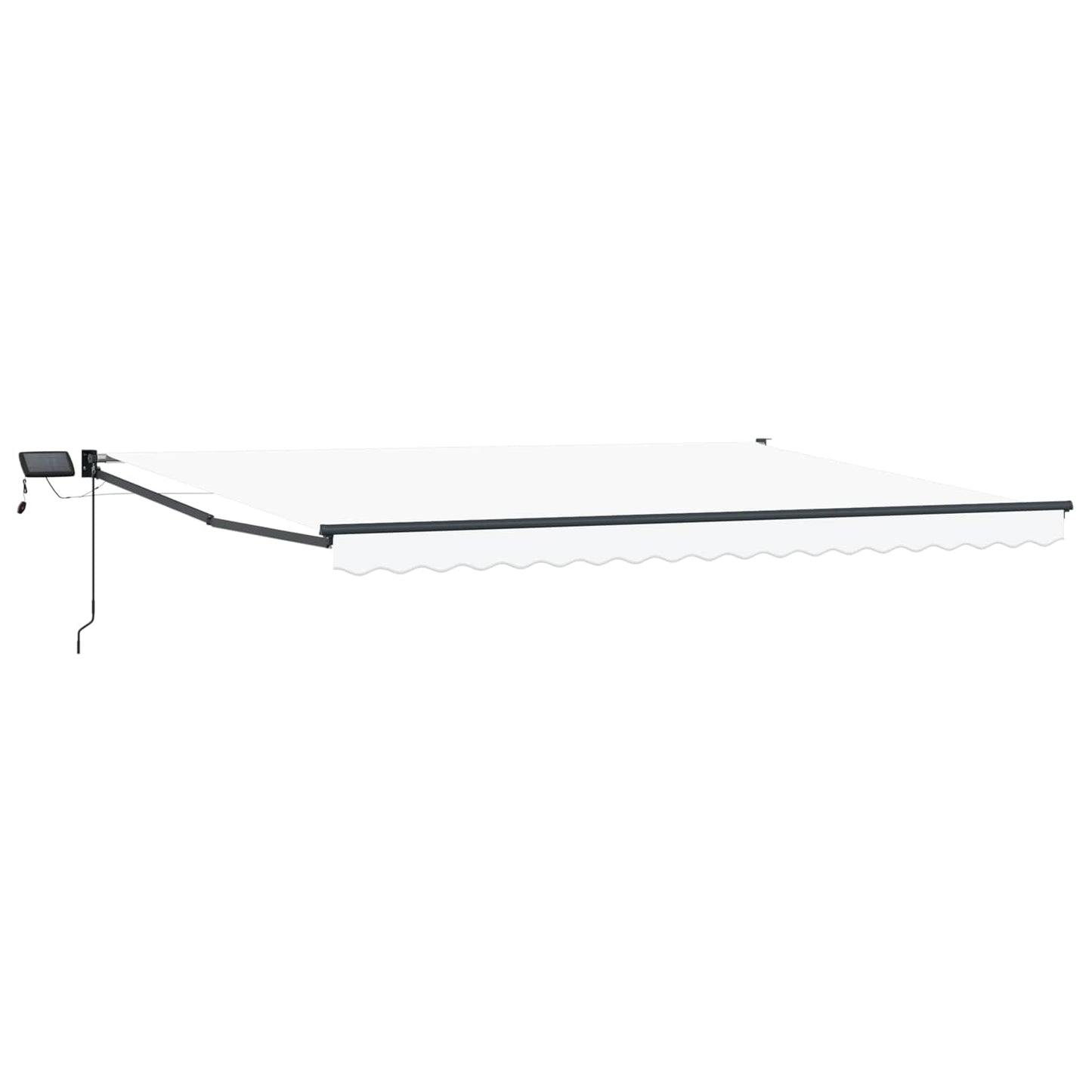 Manual Retractable Awning with LEDs 5 x 3 m