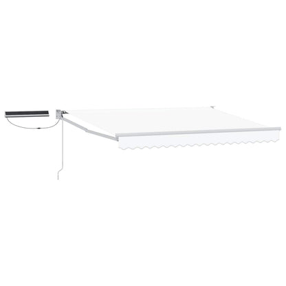 Electric Retractable Awning White 3.5 x 2 m