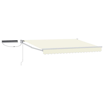 Electric Retractable Awning Cream and White 3 x 2.5 m