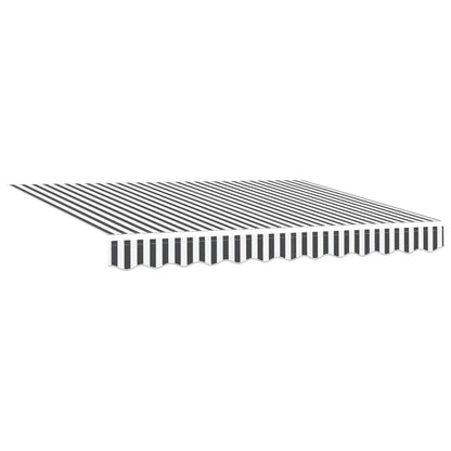 Electric Retractable Awning Anthracite and White 3 x 2.5 m