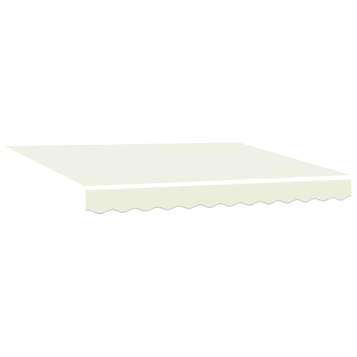 Electric Retractable Awning Cream and White 3.5 x 2.5 m
