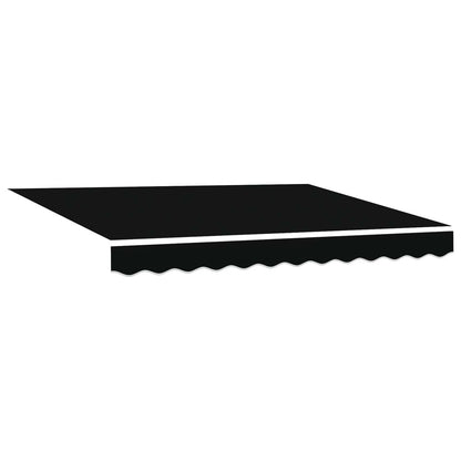Electric Retractable Awning Black and White 3.5 x 2.5 m