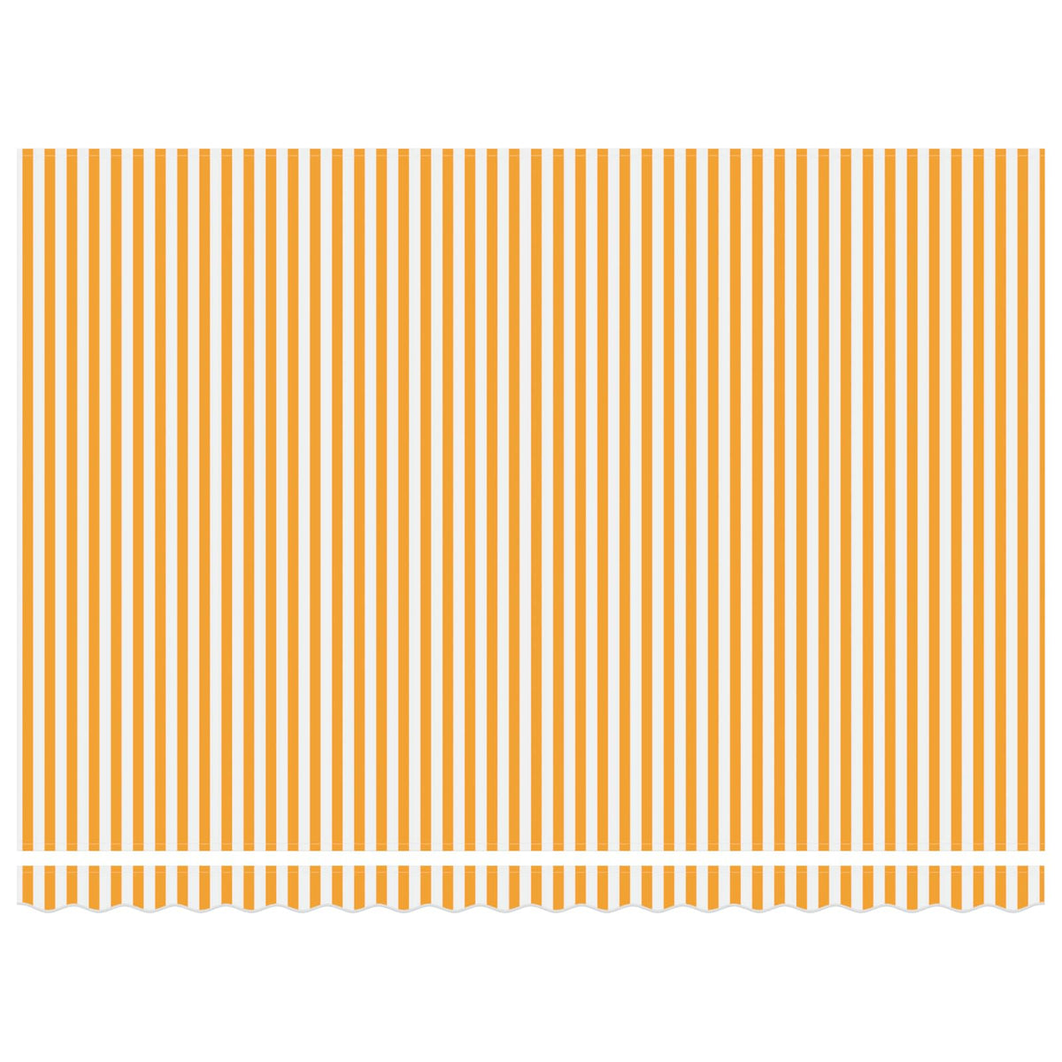Solar Electric Awning 4 x 3 m Yellow and White Stripe