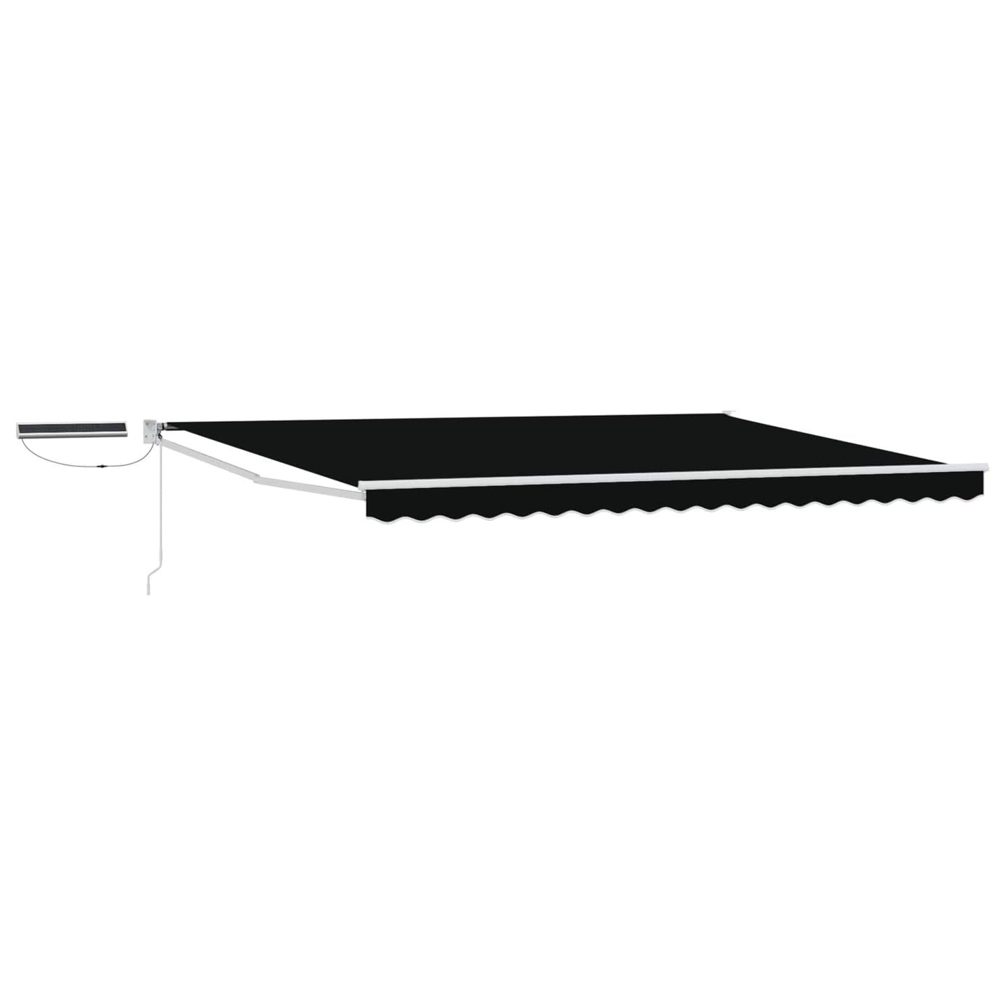 Electric Retractable Awning Black and White 4 x 3 m