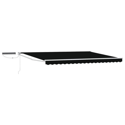 Electric Retractable Awning Black and White 4 x 3 m