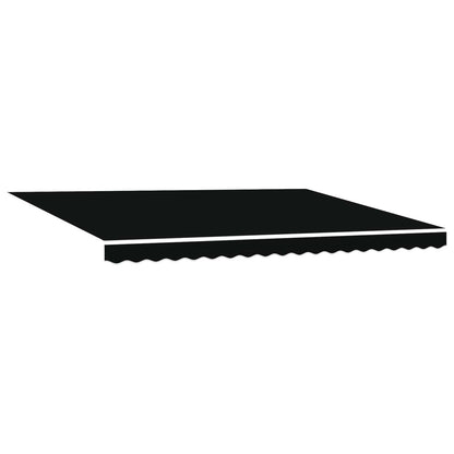 Electric Retractable Awning Black and White 4 x 3 m