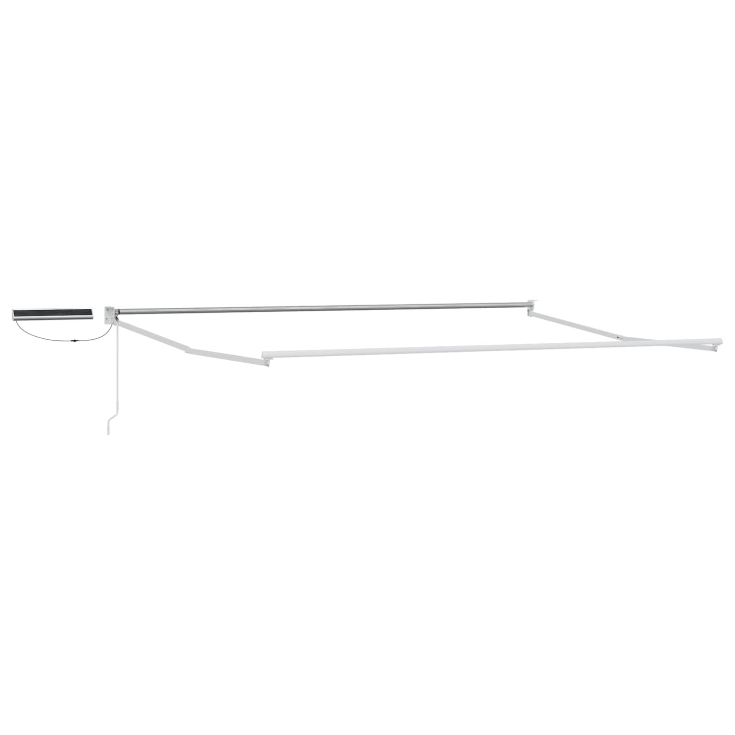Electric Retractable Awning Anthracite and White 5 x 3 m
