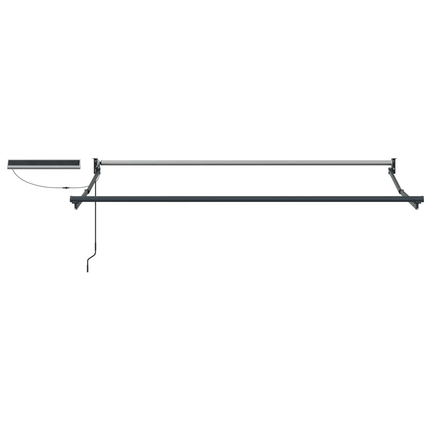 Electric Retractable Awning White and Anthracite 3.5 x 2 m