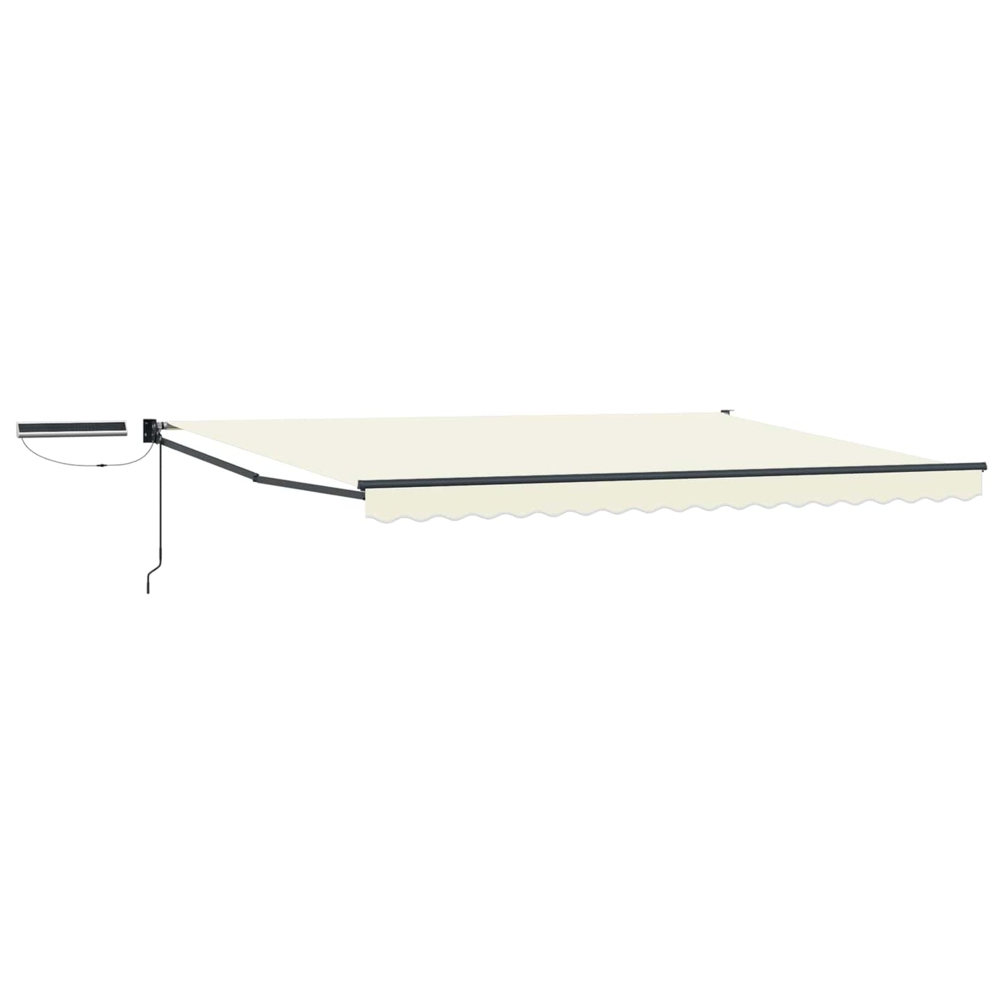Electric Retractable Awning Cream and Anthracite 4 x 2 m